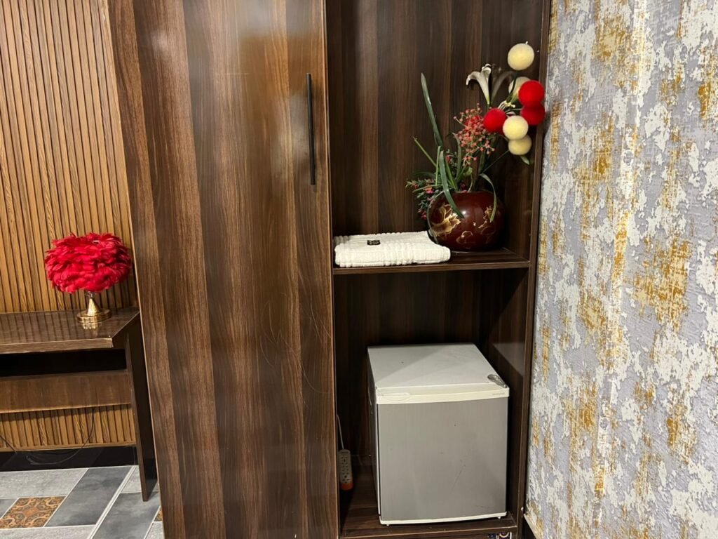 Mini fridges in a room